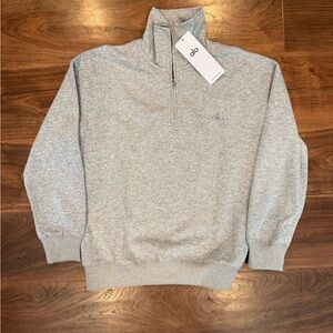 ✌🏼ALO Yoga Unisex Light Gray Zip-Up Sweater 🔥